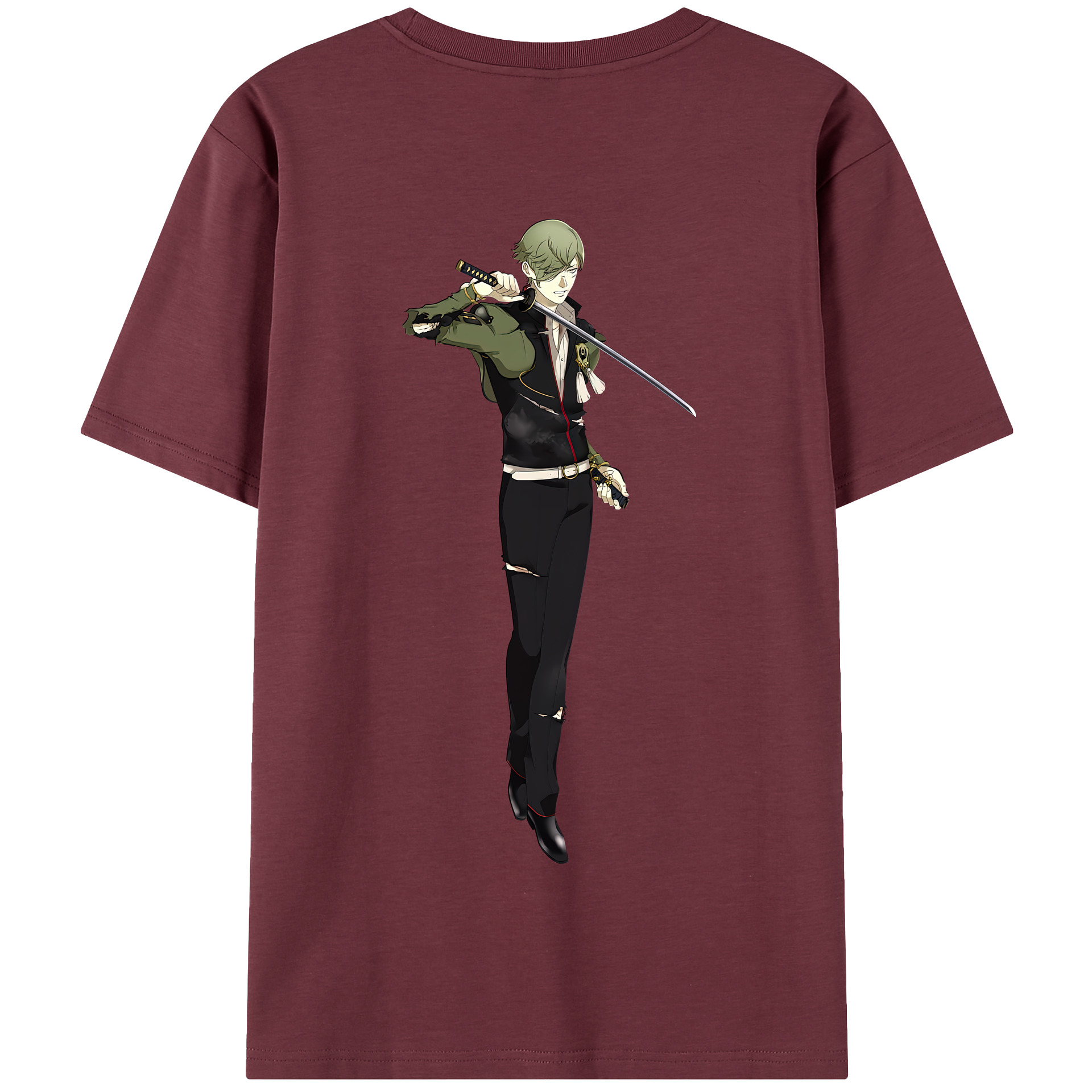 （画像用） 刀剣乱舞 Touken Ranbu 綿100％半袖Tシャツ（背面プリント）